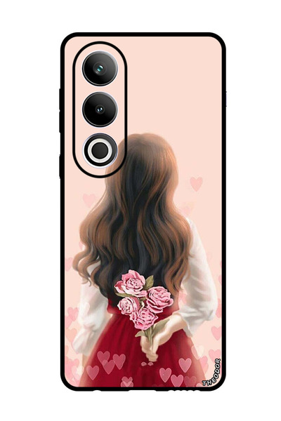 Theodor جراب واقٍ مضاد للخدش والصدمات لهاتف OnePlus Ace 3V، مزين بزهور مخفية للفتيات