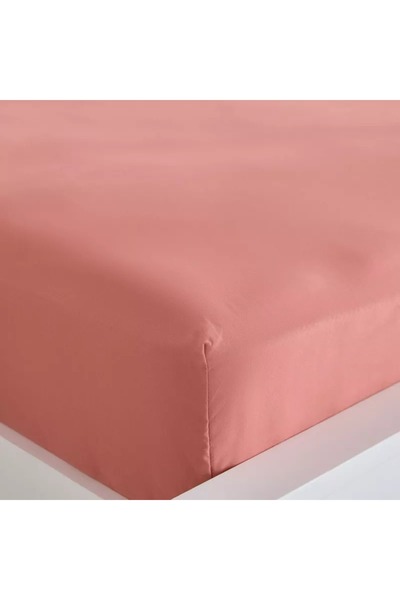 Home Box Derby Solid Microfiber Queen Fitted Sheet - 150x200+25 cm