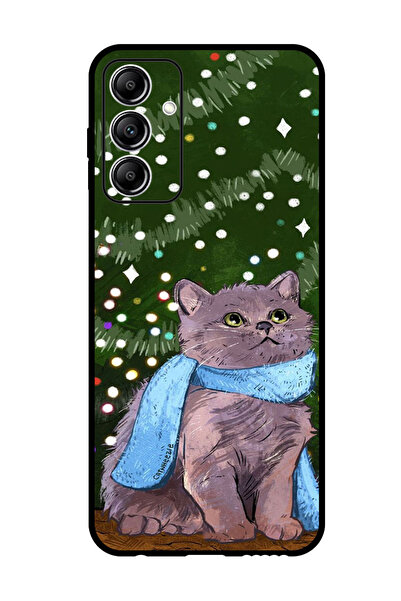 Theodor جراب واقٍ مضاد للخدش والصدمات لهاتف Samsung Galaxy A25 بتصميم قطة لطيفة