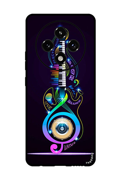 Theodor جراب واقٍ مضاد للخدش والصدمات لهاتف Oppo A3 Pro جيتار موسيقي