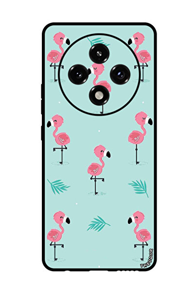 Theodor جراب واقٍ مضاد للخدش والصدمات لهاتف Oppo A3 Pro بنمط فلامنغو