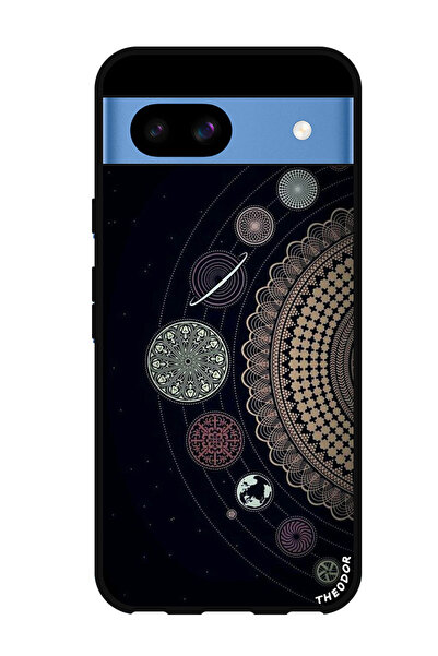 Theodor جراب واقٍ مضاد للخدش والصدمات لهاتف Google Pixel 8a فن ماندالا (2)