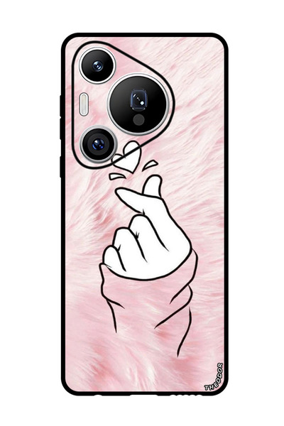 Theodor جراب واقٍ مضاد للخدش والصدمات لهاتف هواوي بيورا 70 برو بلس سناب لوف وردي