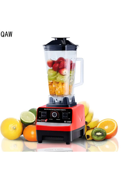 novim Professional Electric Blender, 15 Speeds, 48,000 RPM, Red