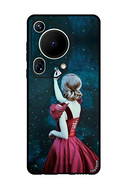 Theodor جراب واقٍ مضاد للخدش والصدمات لهاتف هواوي بيورا 70 ألترا فتاة نجمة مؤثرة