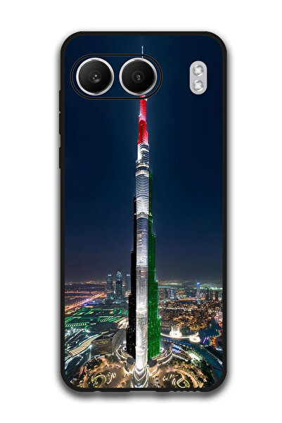 Theodor جراب واقٍ مضاد للخدش والصدمات لهاتف OnePlus Nord 4، برج خليفة، علم ال...