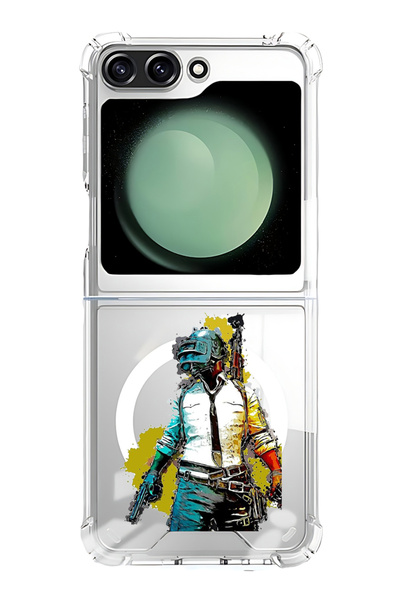 Theodor غلاف لهاتف Samsung Galaxy Z Flip 5 متوافق مع MagSafe، غطاء ممتص للصدم...