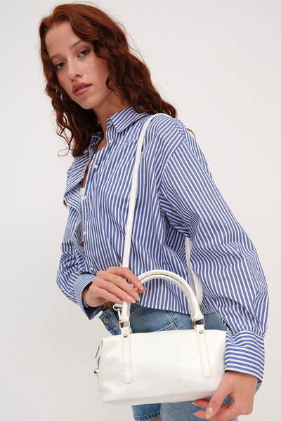 Addax Patent Leather Hand and Shoulder Bag Ç1050-H12