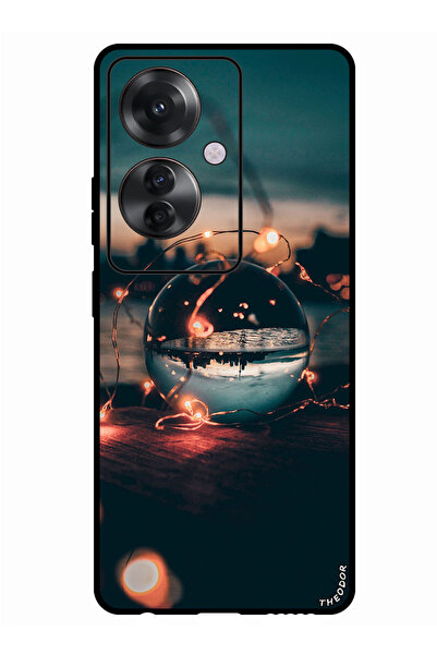 Theodor جراب واقٍ مضاد للخدش والصدمات لهاتف Oppo F25 Pro ball_garland_glass