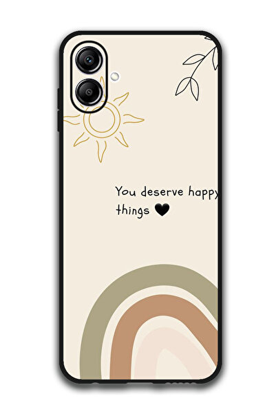 Theodor جراب واقٍ مضاد للخدش والصدمات لهاتف Samsung Galaxy A06 أشياء سعيدة