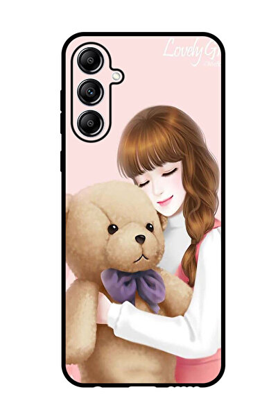 Theodor جراب واقٍ مضاد للخدش والصدمات لهاتف سامسونج جالاكسي M15، تصميم فتاة ج...