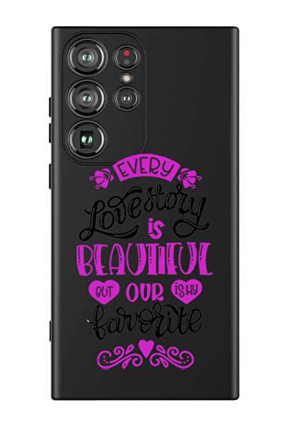 Theodor غطاء حماية سيليكون سائل لهاتف سامسونج جالاكسي S24 ألترا (أسود) - كل ق...