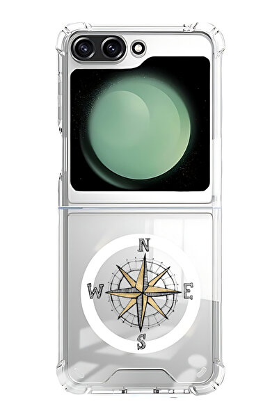 Theodor غلاف لهاتف Samsung Galaxy Z Flip 5 متوافق مع MagSafe، غطاء ممتص للصدم...