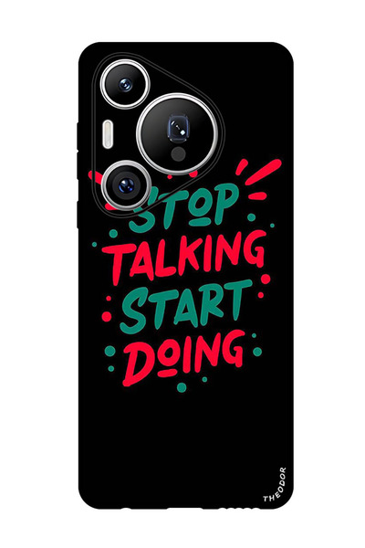 Theodor جراب واقٍ مضاد للخدش والصدمات لهاتف هواوي بيورا 70 برو بلس، توقف عن الكلام