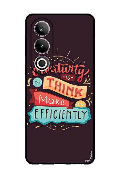 Theodor غطاء حماية مضاد للخدش والصدمات لهاتف OnePlus Ace 3V، الإبداع هو التفكير