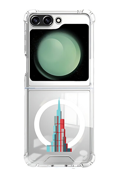Theodor غلاف لهاتف Samsung Galaxy Z Flip 5 متوافق مع MagSafe، غطاء ممتص للصدم...