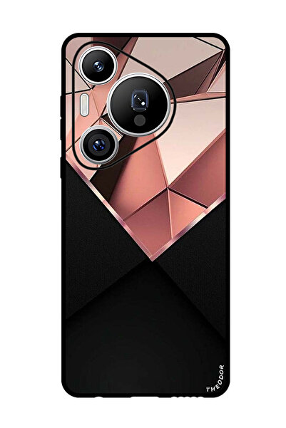 Theodor جراب واقٍ مضاد للخدش والصدمات لهاتف هواوي بيورا 70 الماسي الوردي (1)