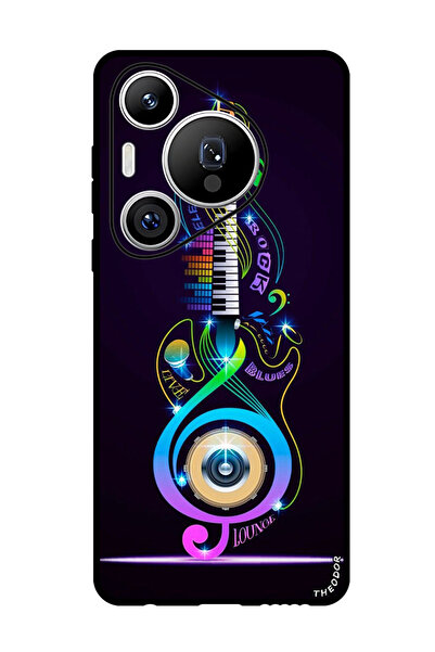 Theodor جراب واقٍ مضاد للخدش والصدمات لهاتف Huawei Pura 70 Pro Plus جيتار موسيقي