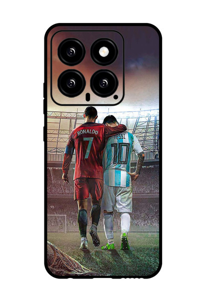 Theodor جراب واقٍ مضاد للخدش والصدمات لهاتف Xiaomi 14 رونالدو ميسي