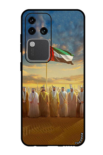 Theodor جراب واقٍ مضاد للخدش والصدمات لهاتف Vivo S18 Pro، علم الإمارات العربي...