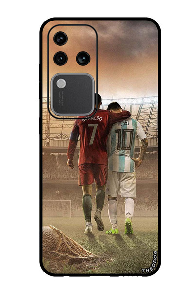 Theodor جراب واقٍ مضاد للخدش والصدمات لهاتف Vivo S18 Pro رونالدو ميسي