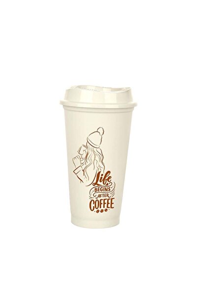 Evvano Cana de cafea - Crema cu capac 473 ml