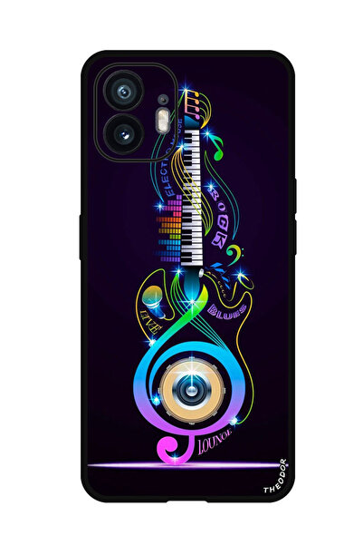Theodor جراب واقٍ مضاد للخدش والصدمات لهاتف Nothing Phone (2) موسيقى جيتار