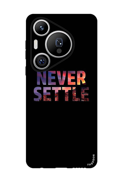 Theodor جراب واقٍ مضاد للخدش والصدمات لهاتف هواوي بيورا 70 برو بلس، لا تستسلم أبدًا