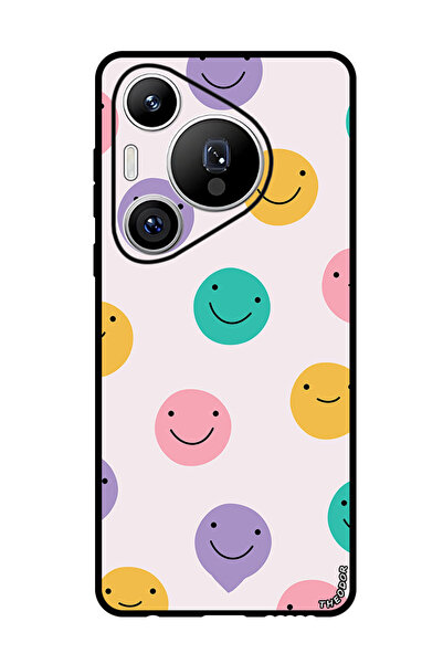 Theodor جراب واقٍ مضاد للخدش والصدمات لهاتف هواوي بيورا 70 برو بلس، ابتسامات