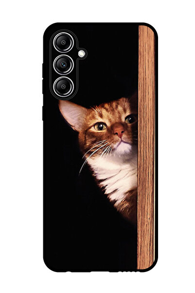 Theodor جراب واقٍ مضاد للخدش والصدمات لهاتف Samsung Galaxy M15 بمظهر قطة