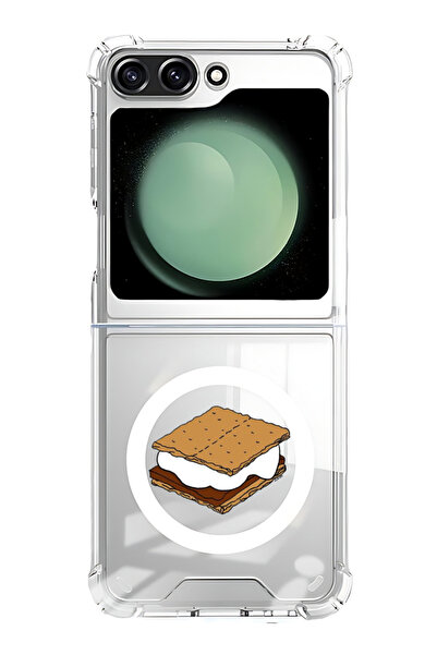 Theodor غلاف لهاتف Samsung Galaxy Z Flip 5 متوافق مع MagSafe، غطاء ممتص للصدم...