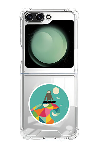Theodor غلاف لهاتف Samsung Galaxy Z Flip 5 متوافق مع MagSafe، غطاء ممتص للصدم...