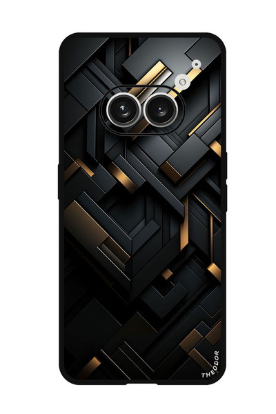 Theodor جراب واقٍ مضاد للخدش والصدمات لهاتف Nothing Phone (2a) أسود دورادو