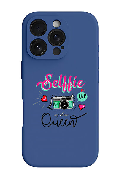 Theodor غطاء حماية سيليكون سائل مقاوم للصدمات لهاتف iPhone 16 Pro أزرق - ملكة...