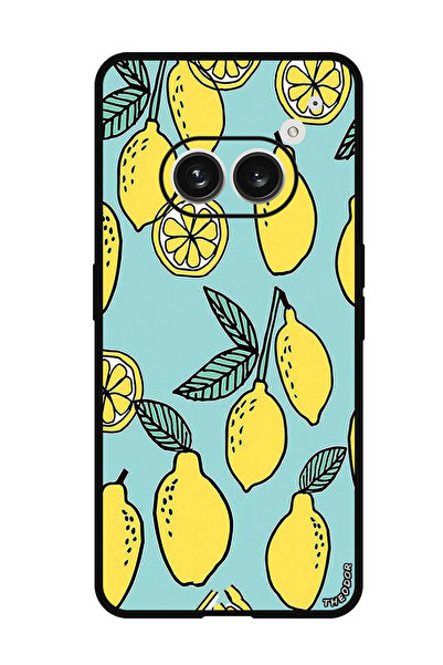 Theodor جراب واقٍ مضاد للخدش والصدمات لهاتف Nothing Phone (2a) لون ليموني فيروزي