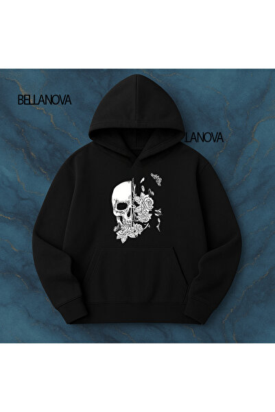 bellanova Κορυφαίας ποιότητας Unisex Φούτερ με κουκούλα και 3 κλωστές