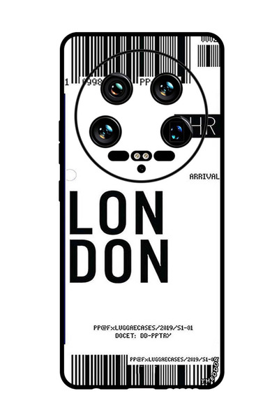 Theodor جراب واقٍ مضاد للخدش والصدمات لهاتف Xiaomi 14 Ultra، بطاقة صعود لندن