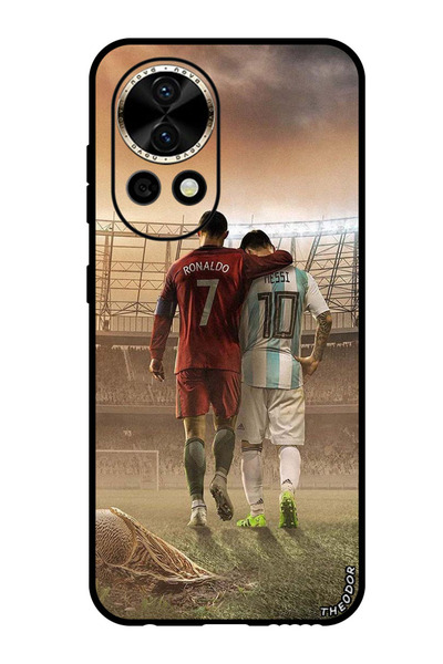 Theodor جراب واقٍ مضاد للخدش والصدمات لهاتف هواوي نوفا 12 ألترا رونالدو ميسي