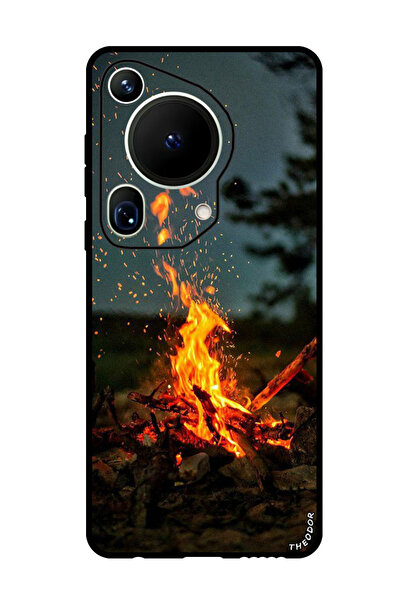 Theodor غطاء حماية مقاوم للخدش والصدمات لهاتف هواوي بيورا 70 ألترا - بون فاير