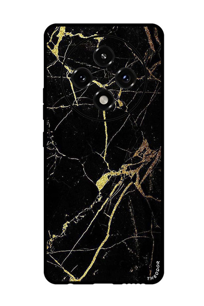 Theodor جراب واقٍ مضاد للخدش والصدمات لهاتف Oppo A3 Pro بملمس رخامي