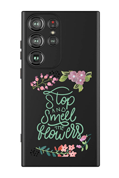 Theodor غطاء حماية سائل من السيليكون لهاتف سامسونج جالاكسي S24 ألترا (أسود) -...