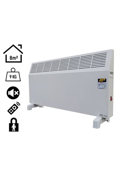 Heatbox Konvektör Isıtıcı 500W Uzaktan Kumandalı Dijital HBK500D