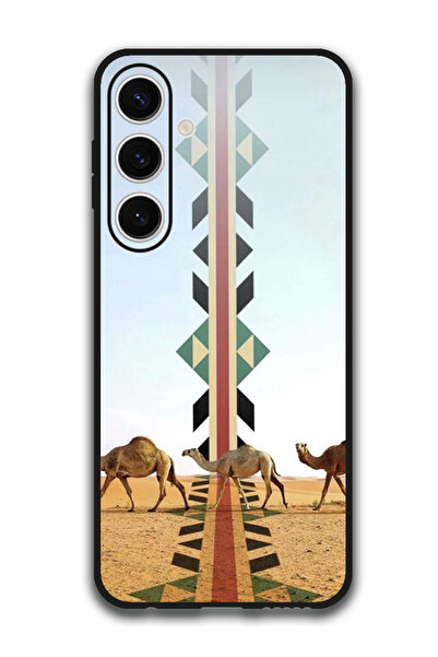 Theodor جراب واقٍ مضاد للخدش والصدمات لهاتف Samsung Galaxy S24 FE، تصميم جمل ...