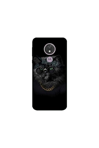 Atlas Προσαρμοσμένη θήκη για Motorola Moto G7 Power, Black Cat #4, πολύχρωμη,...