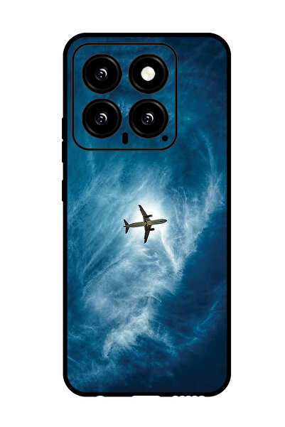 Theodor جراب واقٍ مضاد للخدش والصدمات لهاتف Xiaomi 14 طائرة في السماء