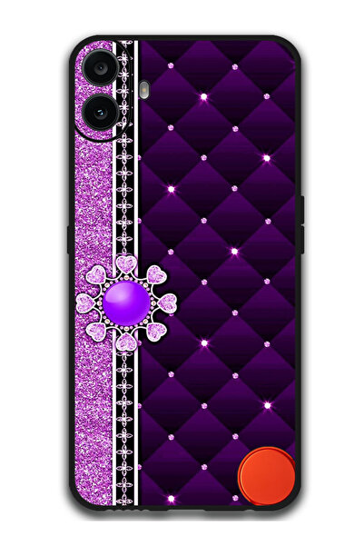 Theodor جراب واقٍ مضاد للخدش والصدمات لهاتف Nothing CMF Phone 1 Purple Stappers
