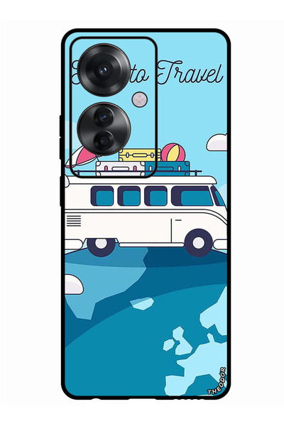 Theodor جراب واقٍ مضاد للخدش والصدمات لهاتف Oppo Reno 11F وقت السفر