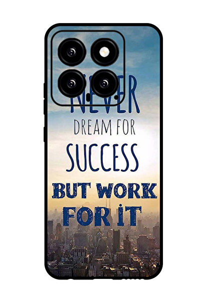 Theodor جراب واقٍ مضاد للخدش والصدمات لهاتف Xiaomi 14 لا يحلم أبدًا بالنجاح