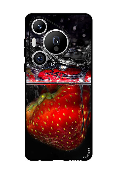 Theodor جراب حماية لهاتف هواوي بيورا 70 برو بلس strawberries_splashes_splash