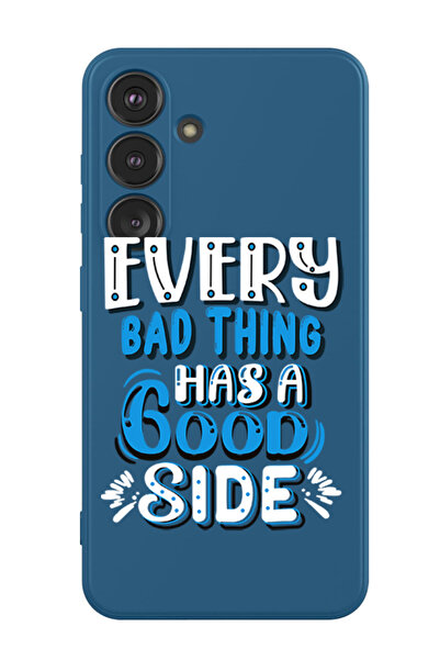 Theodor غطاء حماية سيليكون سائل لهاتف سامسونج جالاكسي S24 بلس (أزرق) - لكل شي...